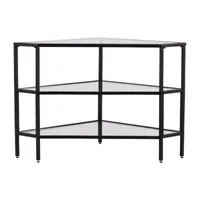 Namron Metal and Glass Corner TV Stand