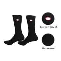 Beedlebug Adaptive Mens 3 Pair Crew Pull-On Loop Socks