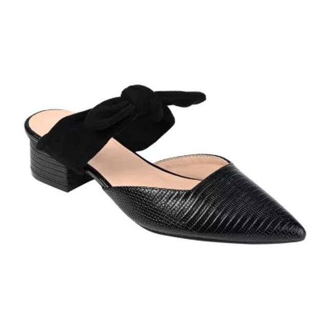 Journee Collection Womens Ameena Slip On Square Toe Mules Flats