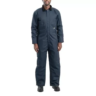 Berne Heritage Short Mens Big Insulated Long Sleeve Workwear Coveralls