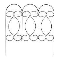 Net Health Shops Border Fence Panels 5-Piece Metal Yard Stake