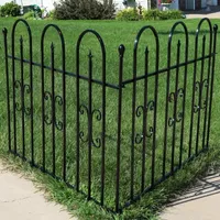 Net Health Shops Border Fence Panels Metal 2-pc. Garden Trellis