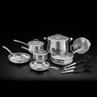 Cuisinart Contour 14-pc. Stainless Steel Cookware Set With Tools