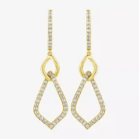 (G / Si2) 1 CT. T.W. Lab Grown White Diamond 10K Gold Drop Earrings