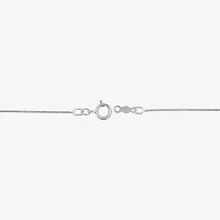 Linear 3-Stone (H-I / I1) Womens 1 CT. T.W. Lab Grown White Diamond 10K White Gold Round Pendant Necklace