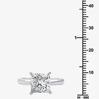 3 CT. Princess-cut Lab-Grown (G / VS2) Diamond Solitaire Engagement Ring 14K Gold