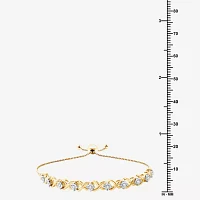 1/4 CT. T.W. Lab Grown White Diamond 14K Two Tone Gold Over Silver Sterling Silver Bolo Bracelet