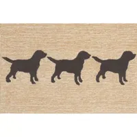 Liora Manne Frontporch Doggies Animal Hand Tufted Indoor Outdoor Rectangular Accent Rug