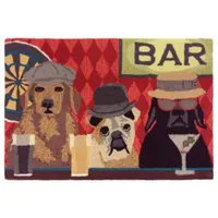 Liora Manne Frontporch Bar Patrol Animal Hand Tufted Indoor Outdoor Rectangular Accent Rug