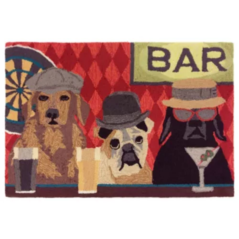 Liora Manne Frontporch Bar Patrol Hand Tufted Rectangular Rugs & Floor Coverings Indoor Outdoor Animal Accent