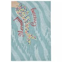 Liora Manne Frontporch Mermaid Crossing Hand Tufted Indoor Outdoor Rectangular Accent Rug