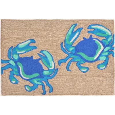 Liora Manne Frontporch Crabs Animal Hand Tufted Indoor Outdoor Rectangular Accent Rug