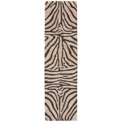 Liora Manne Ravella Zebra Hand Tufted Indoor Outdoor Rectangular Runner