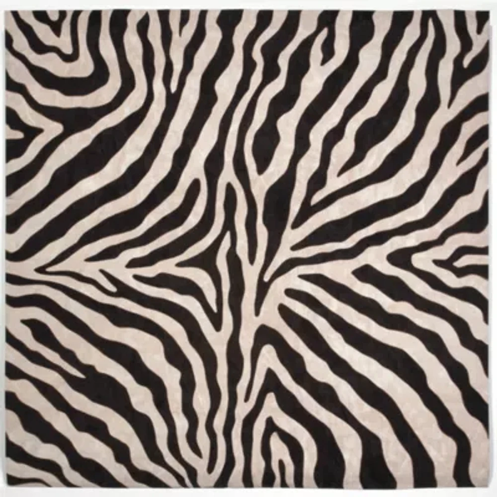Liora Manne Visions I Zebra Animal Indoor Outdoor Square Area Rug