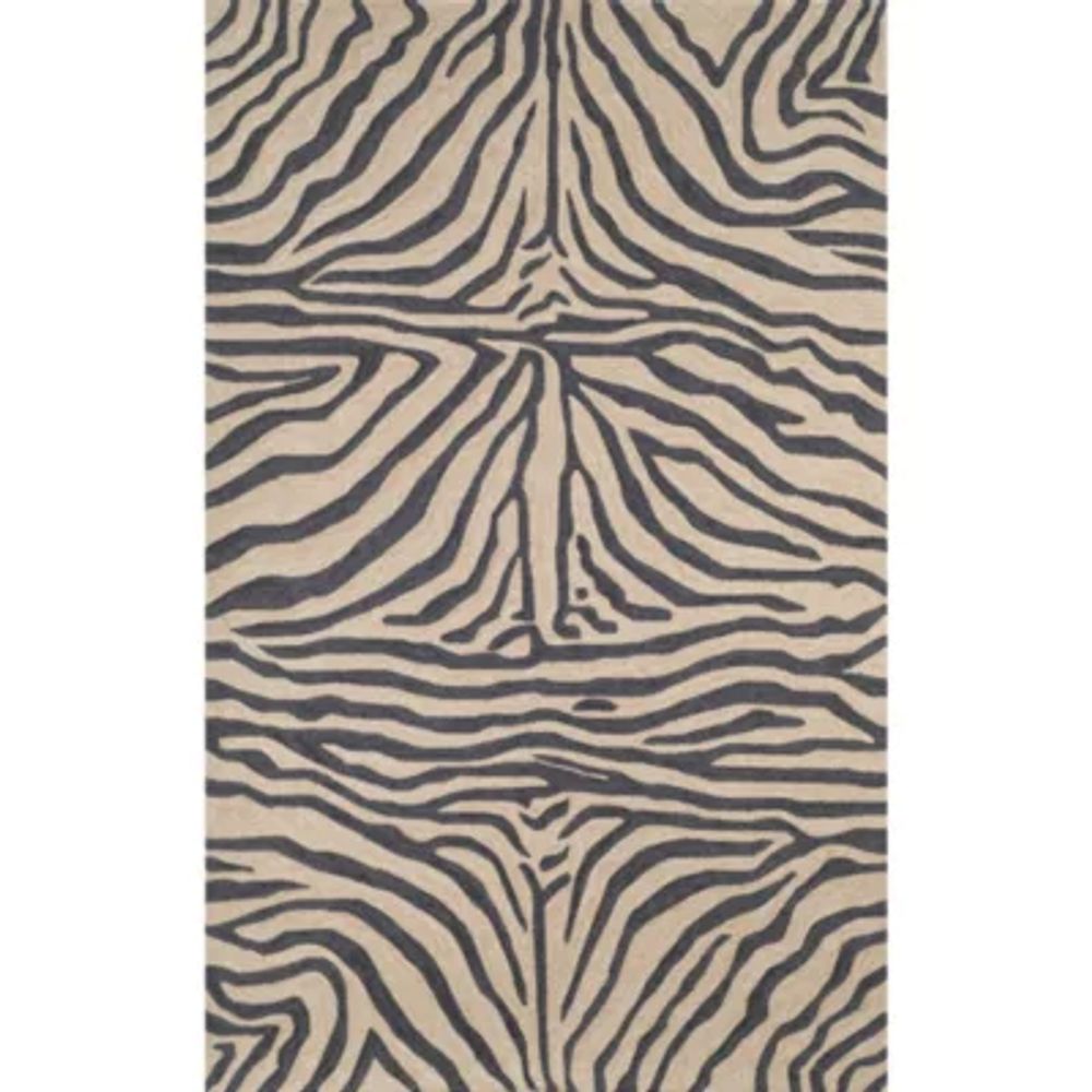 Liora Manne Ravella Zebra Hand Tufted Indoor Outdoor Rectangular Area Rug