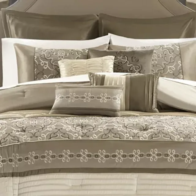 Madison Park Klein 6-Piece Comforter Set with Throw Pillows