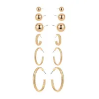 Worthington 6 Pair Earring Set