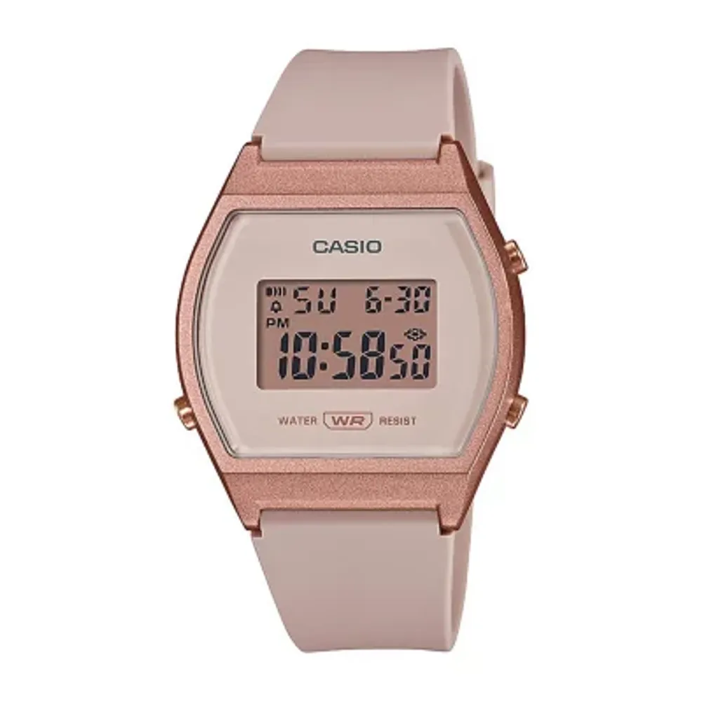 Casio Womens White Strap Watch Lw204-4a