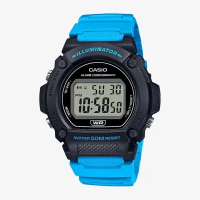 Casio Mens Blue Strap Watch W219h-2a2v