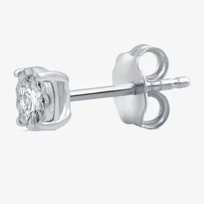 Ever Star (G-H / I1) 1/10 CT. Lab Grown White Diamond Sterling Silver 4.5mm Round Single Earring