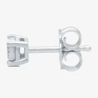 (G-H / I1) Diamond Accent Lab Grown White Diamond Sterling Silver 3.3mm Round Single Earring