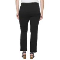 Liz Claiborne Womens Amber Mid Rise Slim Pull-On Pants - Plus