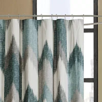 INK+IVY Alpine Cotton Printed Shower Curtain