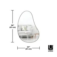 Hubba Pebble - 36" Height Wall Mirror