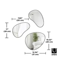 Hubba Pebble Set Of 3 - Wall Mirror