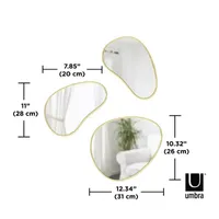 Hubba Pebble Set Of 3 - Wall Mirror