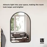 Umbra Hub Arched 24x36 Wall Mount Wall Mirror