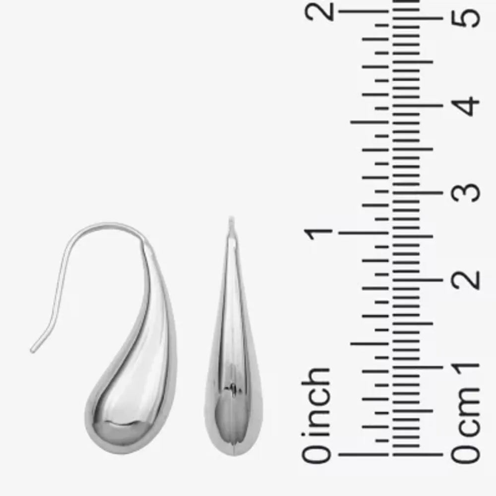 Teardrop Sterling Silver Drop Earrings