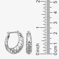 Sterling Silver 20.8mm Hoop Earrings