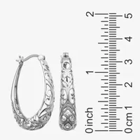 Sterling Silver 32.2mm Hoop Earrings