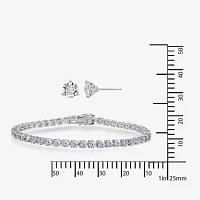 DiamonArt® 10 CT. T.W. Cubic Zirconia Earring and Bracelet Set