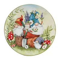 Certified International Garden Gnomes 4-pc. Earthenware Dinner Plate