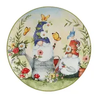 Certified International Garden Gnomes 4-pc. Earthenware Dinner Plate