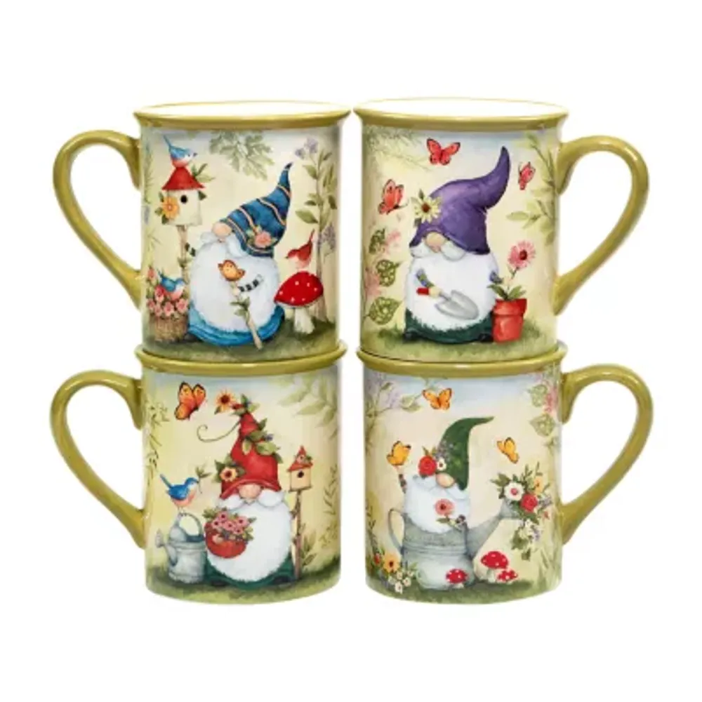 Certified International Garden Gnomes 4-pc. Coffee Mug