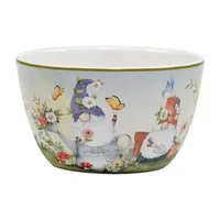 Certified International Garden Gnomes 4-pc. Earthenware Ice Cream Bowl