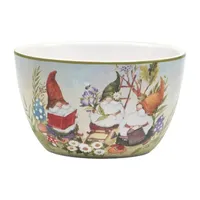 Certified International Garden Gnomes 4-pc. Earthenware Ice Cream Bowl