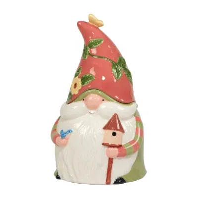 Certified International Garden Gnomes Earthenware Cookie Jar