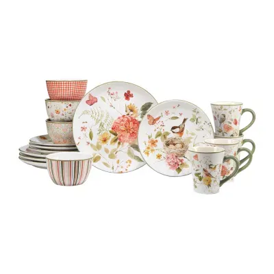 Certified International Nature's Song 16-pc. Earthenware Dinnerware Set