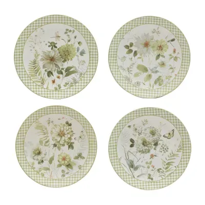 Certified International Green Fields 4-pc. Earthenware Dinner Plate