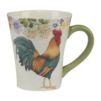 Certified International Floral Rooster 4-pc. Coffee Mug