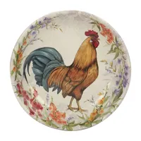 Certified International Floral Rooster 4-pc. Earthenware Soup Bowl