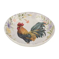 Certified International Floral Rooster Serving Platter