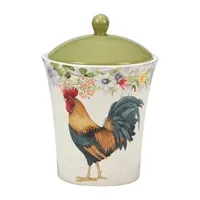 Certified International Floral Rooster 3-pc. Canister