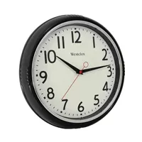 Westclox 12” Black Retro Wall Clock