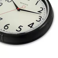 Westclox 12” Black Retro Wall Clock