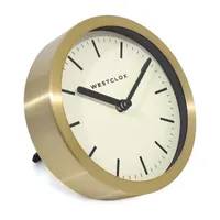 Westclox 6" Metal Gold Wall Clock